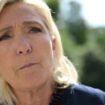 La cheffe de file du Rassemblement national Marine Le Pen, le 26 août 2024 à l'Elysée, à Paris