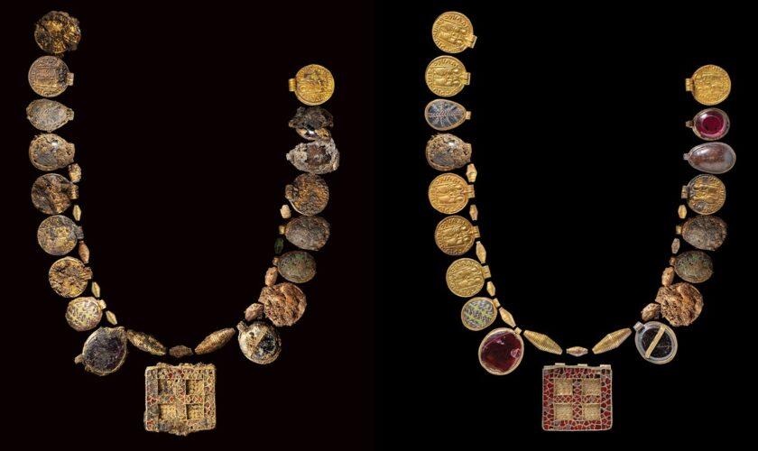 The Harpole Treasure includes one of the most valuable pieces of ancient jewelry found in Britain