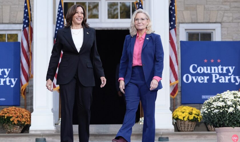 Kamala Harris teams up with Liz Cheney in the birthplace of the Republican Party