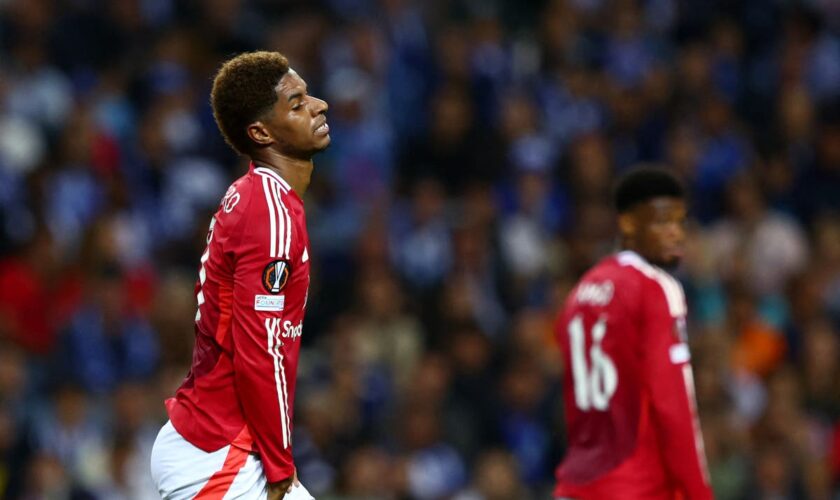 Erik ten Hag explains Marcus Rashford’s half-time substitution in Manchester United’s draw at Porto