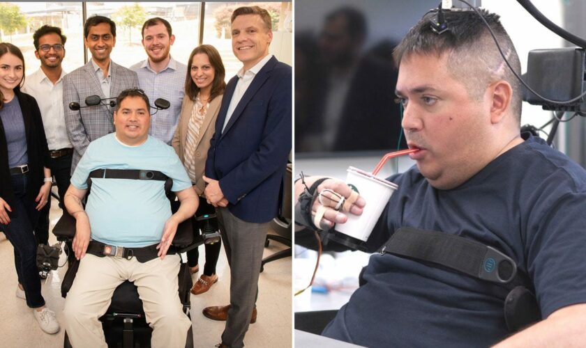 Man paralyzed in diving mishap has medical miracle a year after AI-powered brain implant