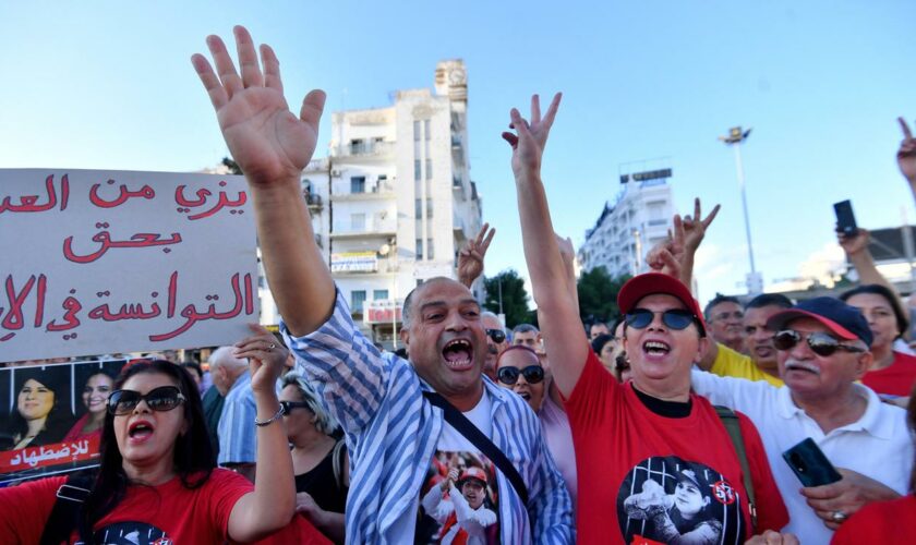 Tunesien: Hunderte protestieren in Tunesien gegen Präsidenten