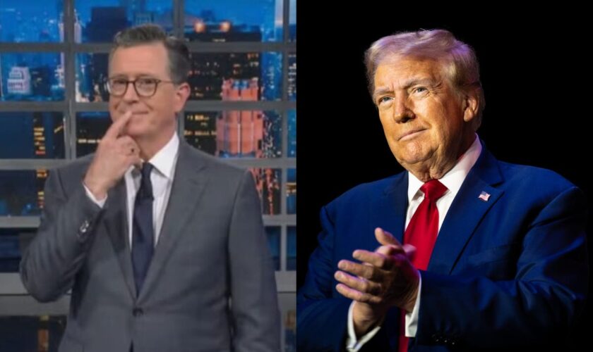 Stephen Colbert points out ‘weird word choice’ in Trump court filing