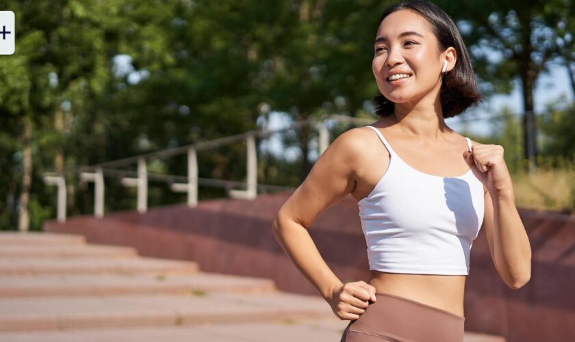 Yoga und Joggen