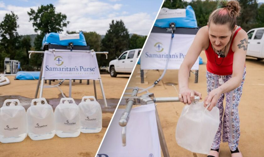 Samaritan's Purse continues Helene relief efforts with three water filtration systems in North Carolina