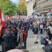 A pro-Palestine march in central London. Pic: PA