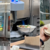 TikTok video at fast-food restaurant shows how speedy machine makes salad bowl in no time