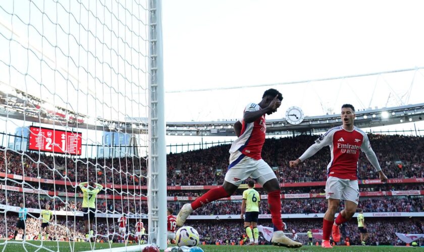 Arsenal boss Mikel Arteta lauds Bukayo Saka after match-winning display