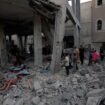 Mosque lies in ruins as Israel continues Gaza bombardment amid Lebanon strikes