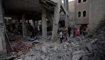 Mosque lies in ruins as Israel continues Gaza bombardment amid Lebanon strikes