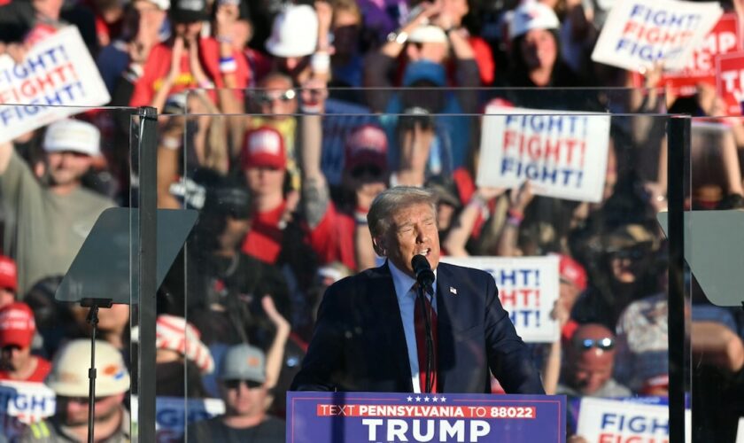 Le candidat républicain Donald Trump en meeting à Butler, Pennsylvanie, le 5 octobre 2024