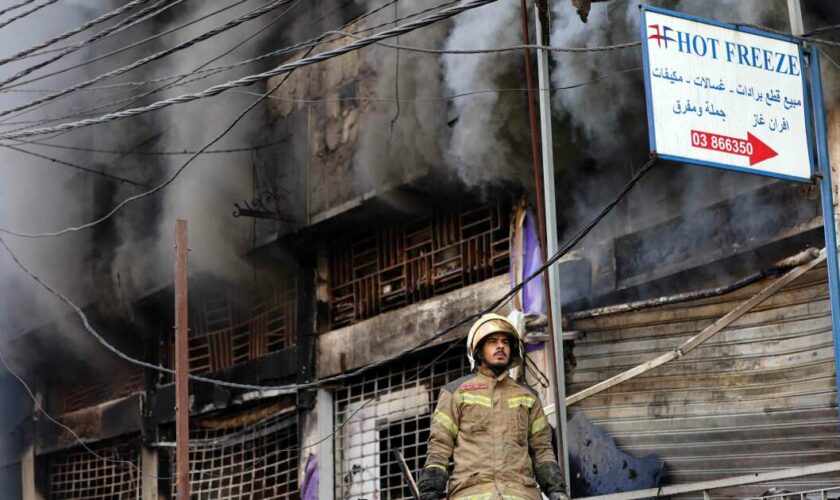 Dans la banlieue sud de Beyrouth, une nuit “sous un déluge de feu”