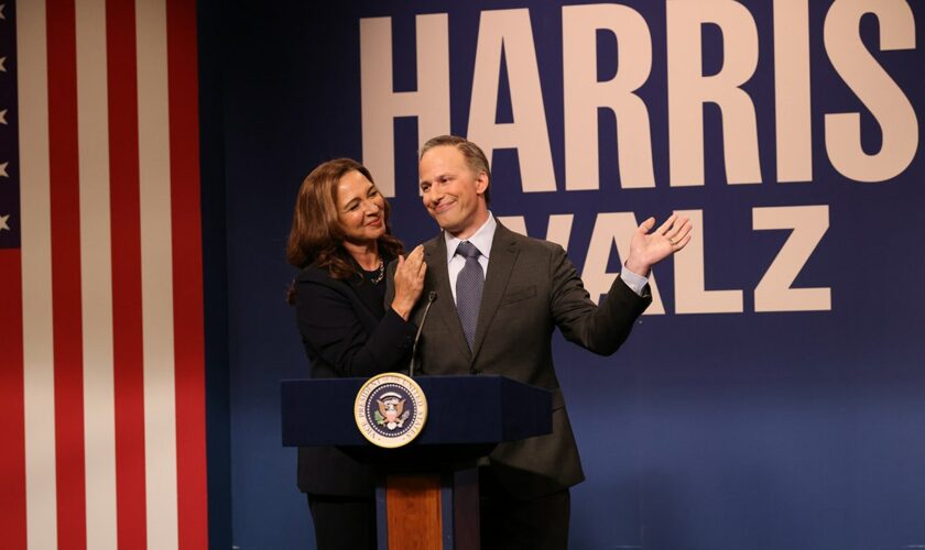 SNL mocks Kamala Harris watching Walz, Vance 'vibing' during VP debate skit: 'Why are they friends?'