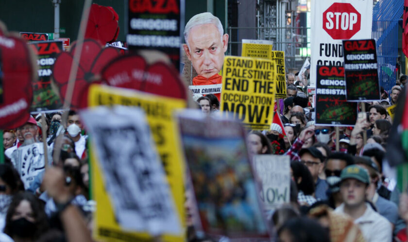 À Washington, Caracas ou Paris, des manifestations en soutien à Gaza un an après le 7-Octobre