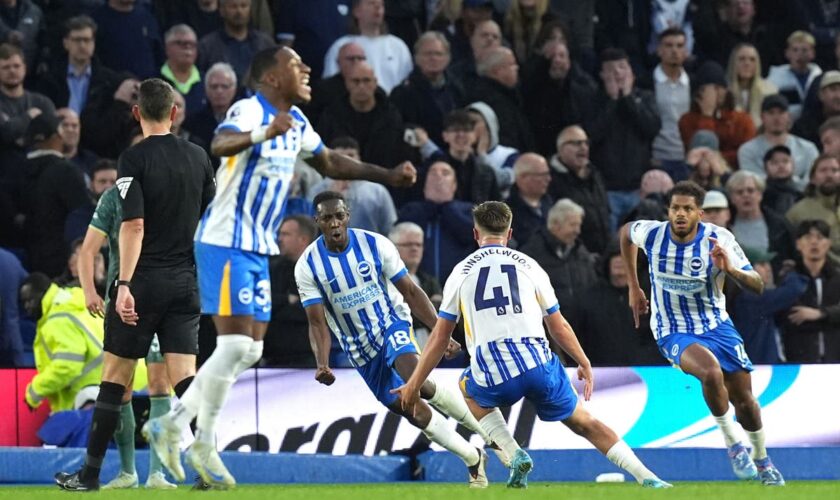 Brighton produce captivating comeback to end Tottenham’s winning run