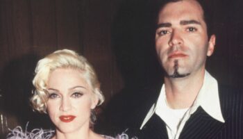 Madonna and her brother Christian at a 1995 Oscars party. Pic: Bei/Shutterstock