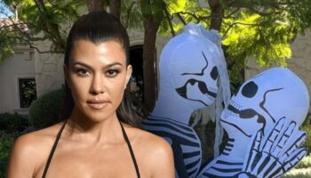 Kourtney Kardashian catches parenting police wrath for 'tacky' Halloween decorations: 'Kids can see those'