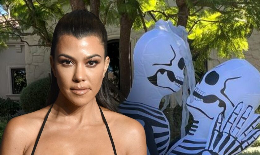 Kourtney Kardashian catches parenting police wrath for 'tacky' Halloween decorations: 'Kids can see those'