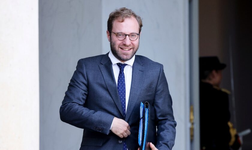 Le ministre des Finances Antoine Armand, à l'Élysée, le 1er octobre 2024