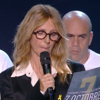 À l’hommage aux victimes du 7-Octobre, Sandrine Kiberlain très émue en lisant un témoignage bouleversant