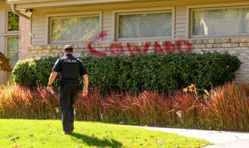 University of Michigan president's home spray-painted with anti-Israel messages: 'Intifada'