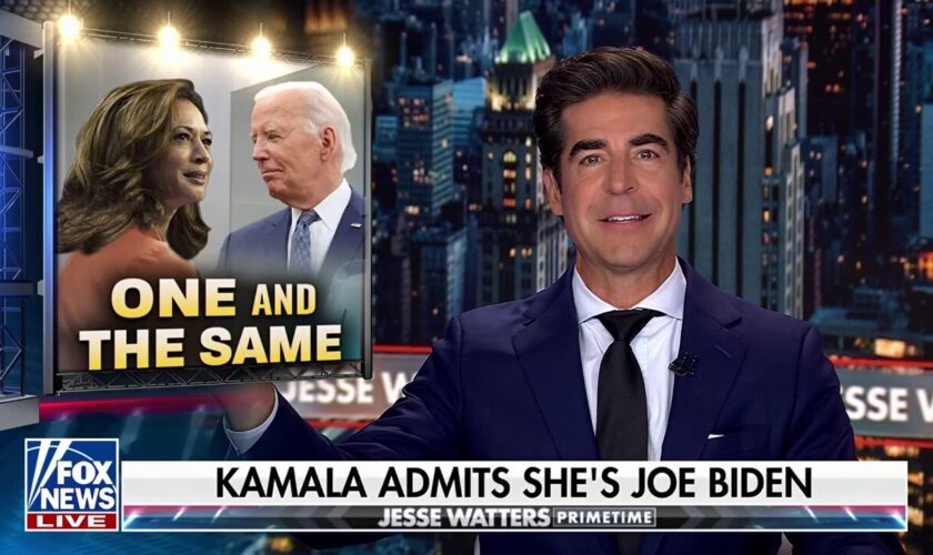 JESSE WATTERS: Kamala Harris just went on TV and said 'I'm more of the same'