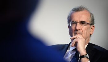 Le gouverneur de la Banque de France, François Villeroy de Galhau, le 23 mai 2022 à Davos