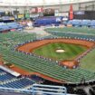 Hurricane Milton's impending arrival causes Tropicana Field to transforms into base camp for Florida workers