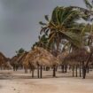 L'ouragan, se déplace de sud-ouest en nord-est dans le golfe du Mexique.