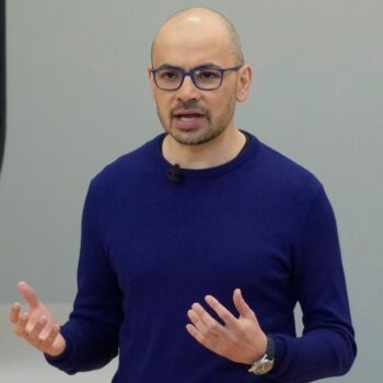 FILE - Demis Hassabis, CEO of DeepMind Technologies, speaks at a Google I/O event in Mountain View, Calif., Tuesday, May 14, 2024. (AP Photo/Jeff Chiu, File)