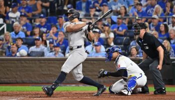 Giancarlo Stanton joins Babe Ruth on epic playoff list to lift Yankees over Royals in ALDS Game 3