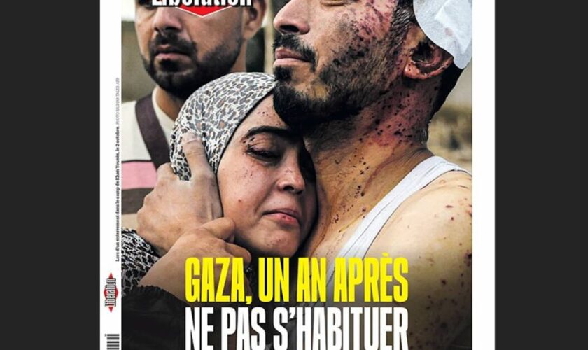 Gaza : non, la photo de une du 9 octobre de «Libé» ne montre pas un influenceur se mettant en scène