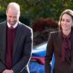 The Prince and Princess of Wales arrive for a visit to Southport Community Centre to meet the families of those caught up in the Southport knife attack. Pic: PA