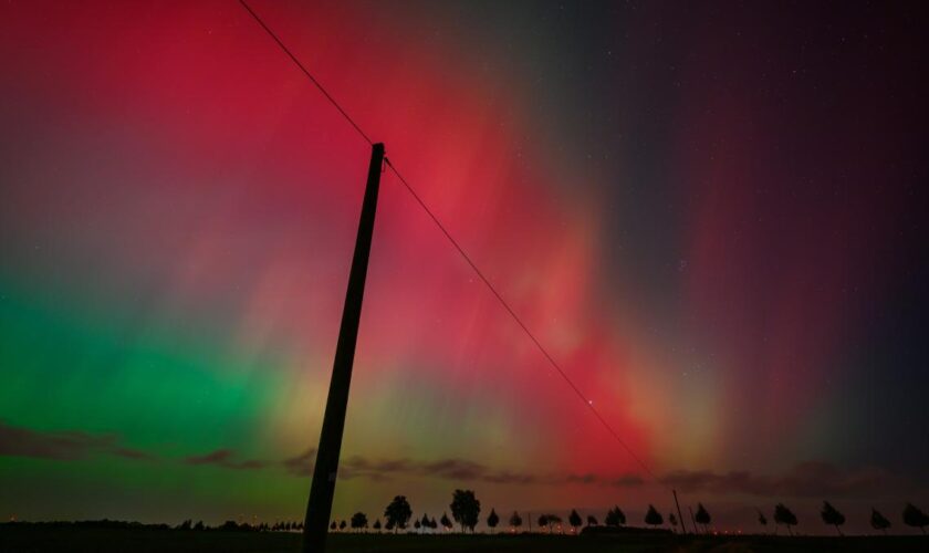 Polarlichter über Deutschland begeistern Nachtschwärmer