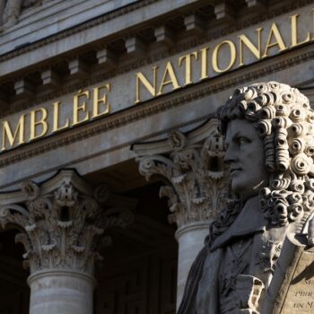 Façade de l'Assemblée nationale, le 11 juillet 2024 à Paris