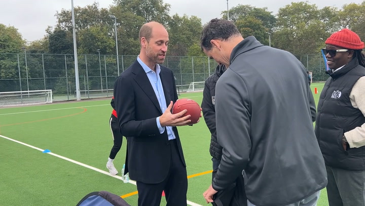 Prince William reveals crucial parenting motto during community football visit