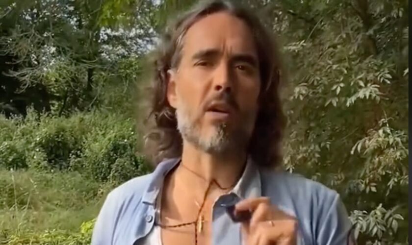 Russell Brand appears in bizarre video selling ‘magical amulet’ to protect from ‘corrupting’ wifi