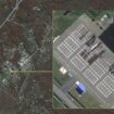 Image satellite d'Airbus Defence and Space diffusée le 18 octobre 2024 par le renseignement sud-coréen, montrant selon lui la base militaire russe d'Ussuriysk où des soldats nord-coréens sont rassemblés sur le terrain d'entraînement