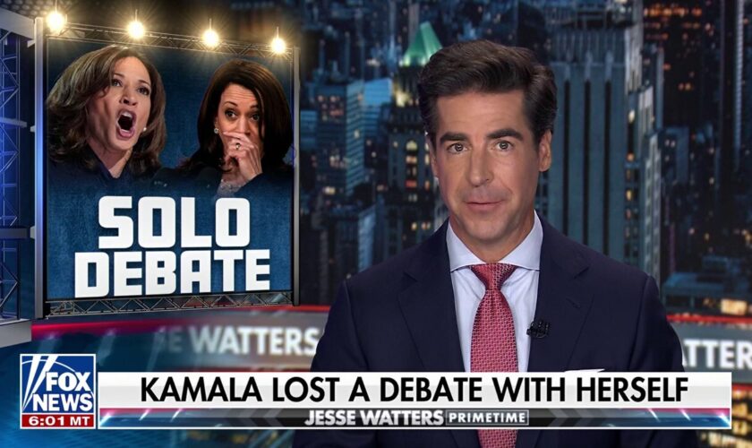 JESSE WATTERS: Kamala is becoming the 'stereotype' of a 'slippery politician'