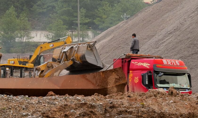 A critical minerals processing plant in Yunnan province, southern China