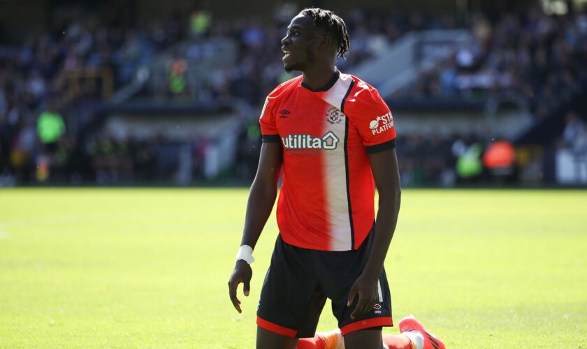 Luton Town's Elijah Adebayo. Pic: PA