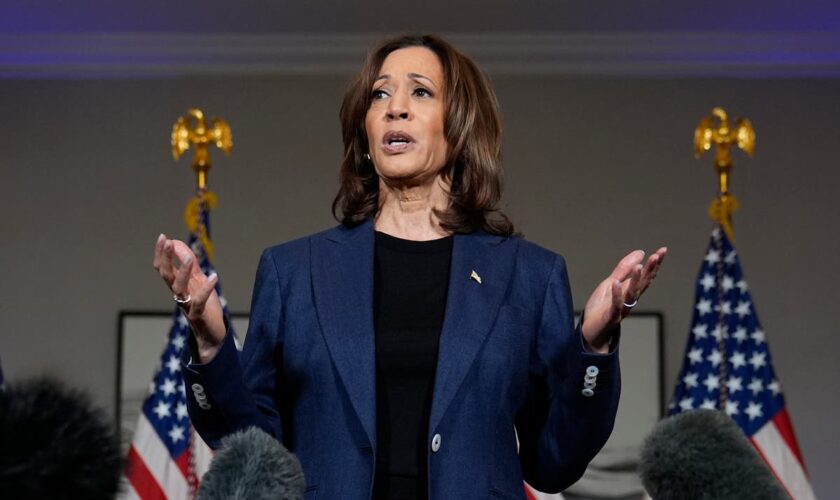 Harris says Trump ‘belittles our country’ after he calls US ‘garbage can of the world’