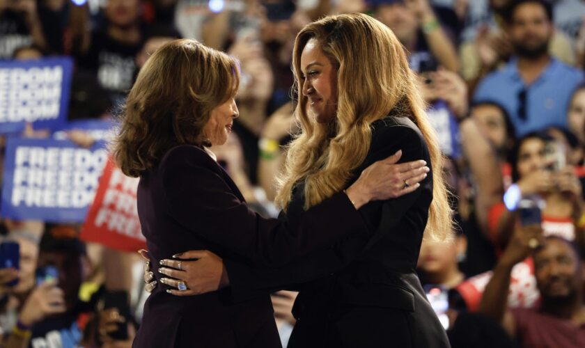 Beyoncé says 'I'm here as a mother' as she endorses Kamala Harris at massive rally in Texas