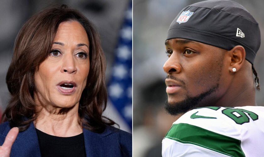 Ex-NFL star criticizes Harris for response to question about closing-argument speech