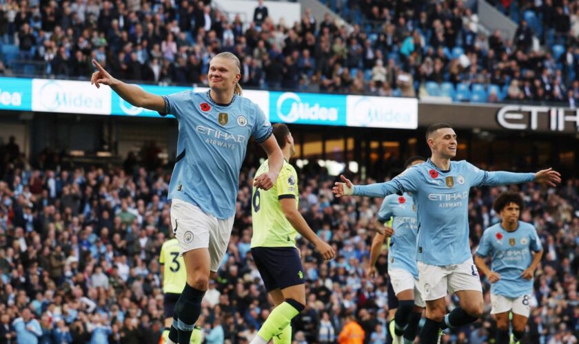 Man City milestone arrives with an air of inevitability – and a lead of the Premier League table