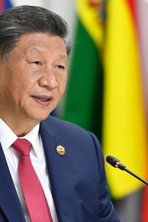 Le président chinois Xi Jinping au sommet des Brics à Kazan, en Russie, le 23 octobre 2024