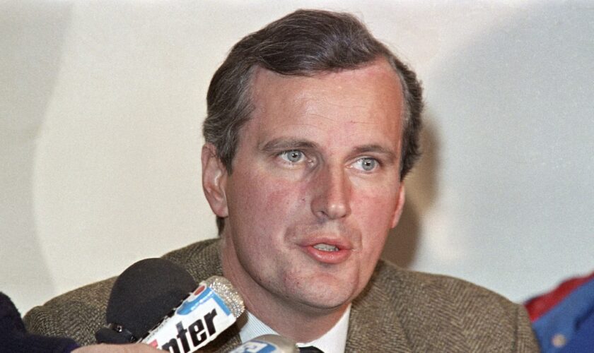 Michel Barnier, alors député RPR de Savoie, en 1987.