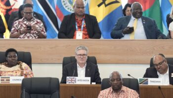 Britain's Prime Minister Sir Keir Starmer attends an Executive Session of the Commonwealth Heads of Government Meeting in Samoa. Picture date: Friday October 25, 2024. Pic: Reuters