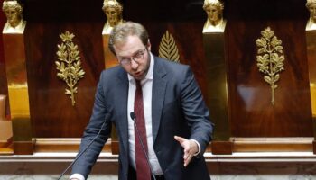 Le ministre de l'Economie Antoine Armand lors d'une séance de débat sur la première partie du projet de loi de finances 2025 à l'Assemblée nationale, le 21 octobre 2024 à Paris