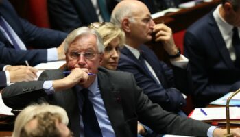 Le Premier ministre Michel Barnier l'Assemblée nationale à Paris le 22 octobre 2024